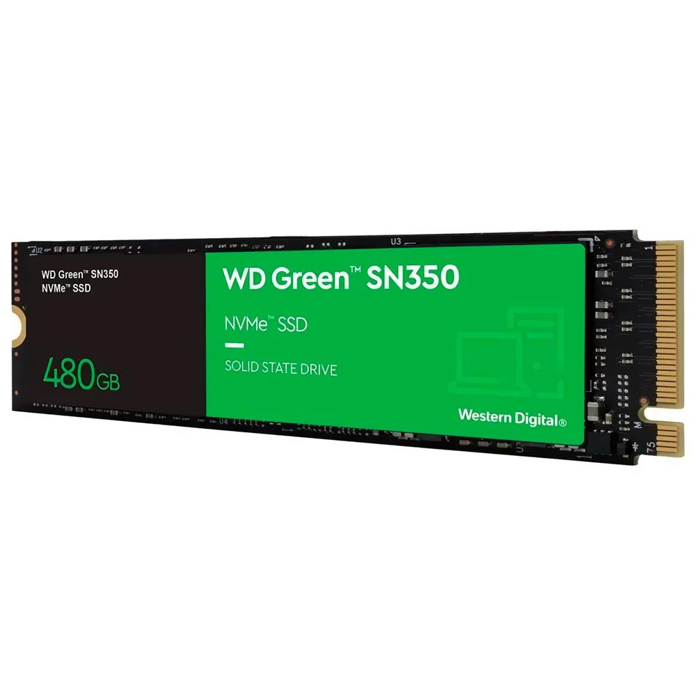 SSD Western Digital M.2 480GB SN350 Green NVMe - Modelo: WDS480G2G0C - Imagem 3