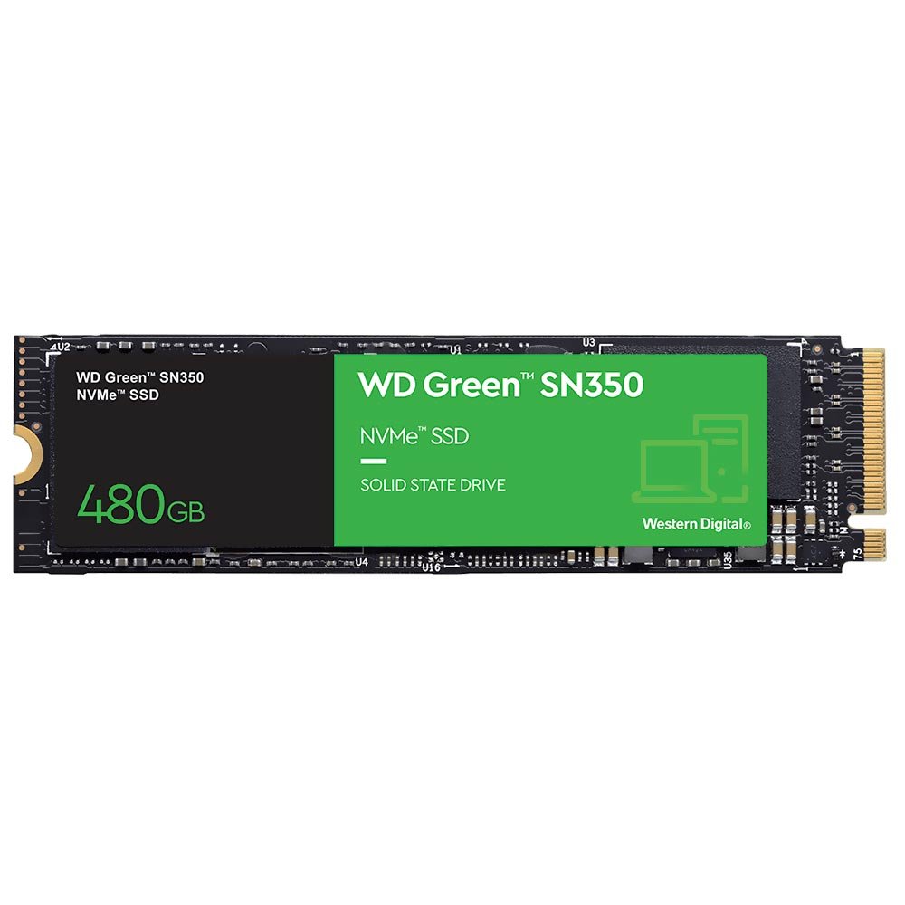 SSD Western Digital M.2 480GB SN350 Green NVMe - Modelo: WDS480G2G0C - Imagem 2